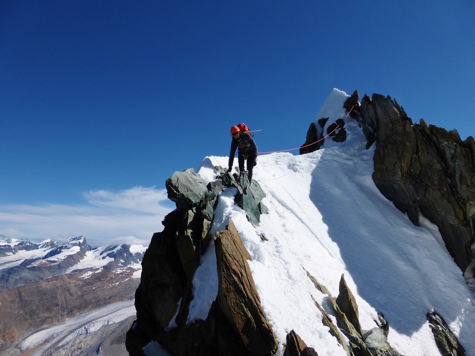 breithorn,traverse,zermatt,climbing,mountain,guide,alpinism,snow,ridge,intermediate,climbing,course,breithorn,traversée,guide,haute,montagne,alpinisme,stage,debutant,escalade